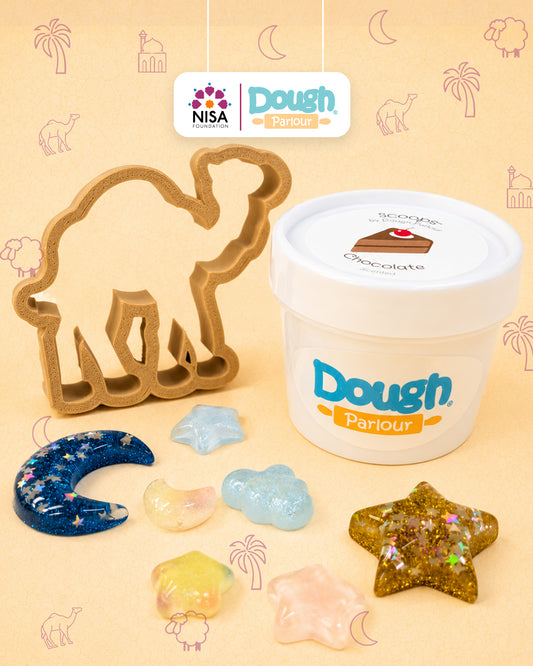 Dough Parlour x Nisa Foundation: Eid Gift Play Dough Set (Camel-Chocolate)