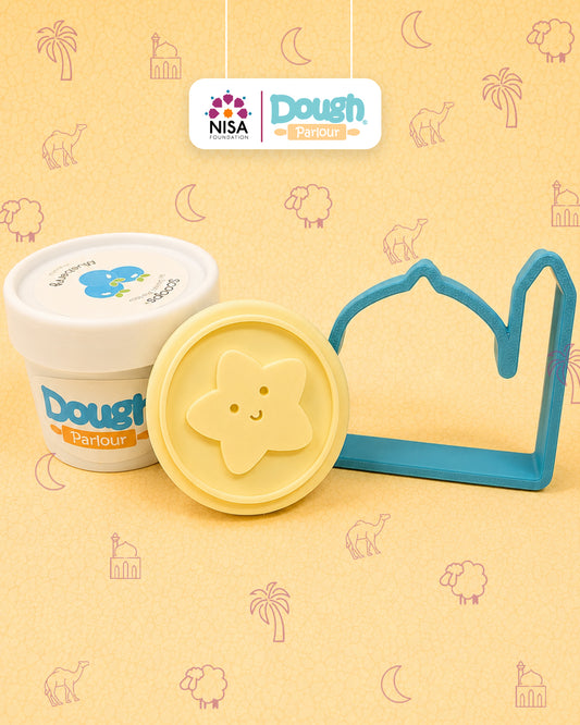 Dough Parlour x Nisa Foundation: Eid Gift Play Dough Set (Masjid-Blueberry)