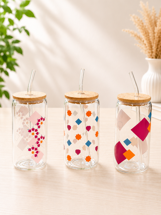 Nisa Mosaic Glass Tumblers