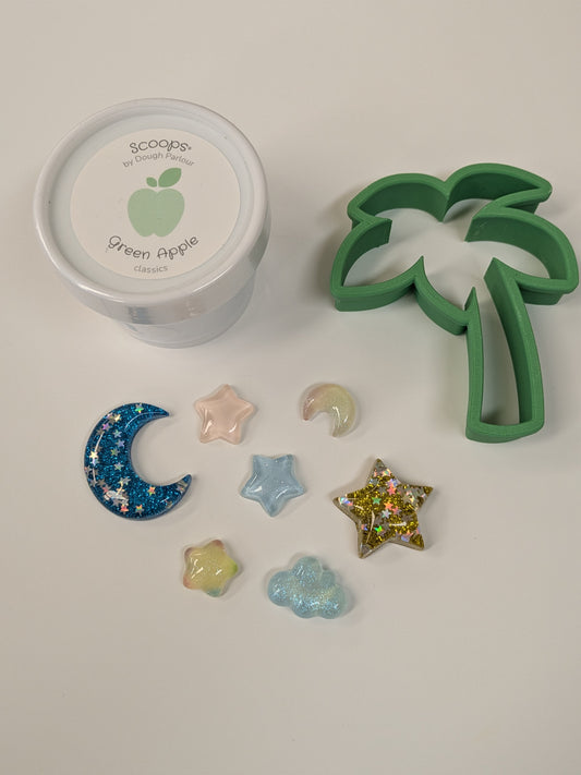 Dough Parlour x Nisa Foundation: Eid Gift Play Dough Set (Palm Tree-Green Apple)